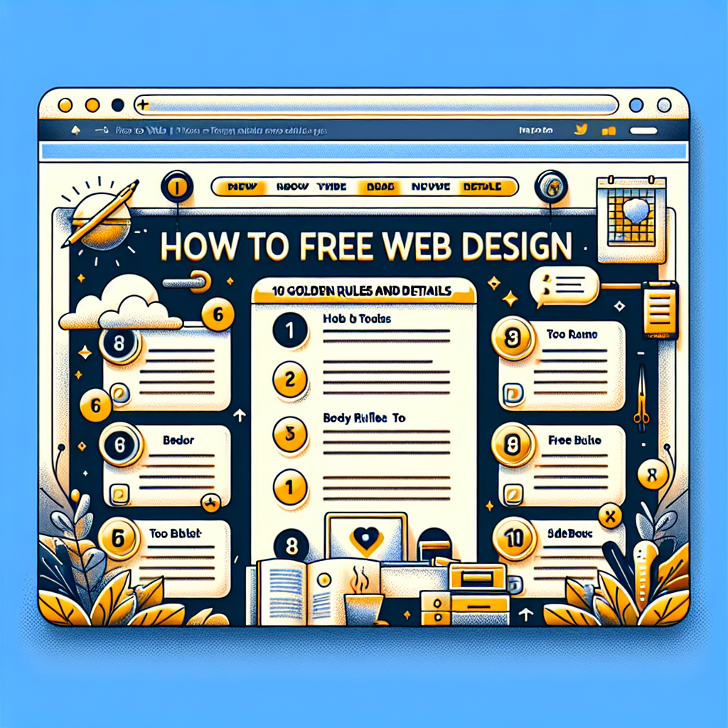 Ücretsiz Web Tasarımı Nasıl Yapılır ? 10 Altın Kural ve Detaylar